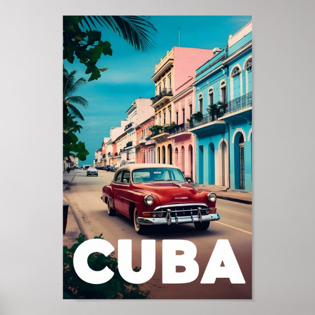Affiche Lieu de voyage célèbre de Cuba (Devant)