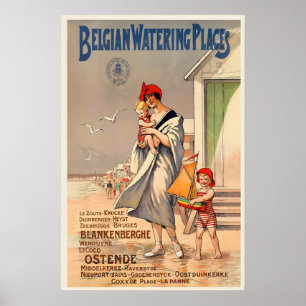 Affiche Lieux de villégiature belges Plage de Blankenberge