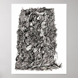 Affiche Life Without Skin, par Brian Benson