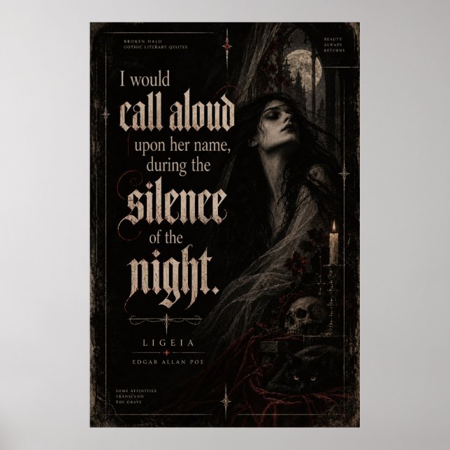 Affiche Ligeia – Edgar Allan Poe (Devant)