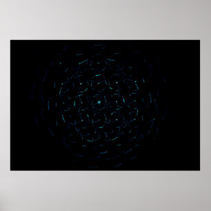 Affiche Light decorations in dark area