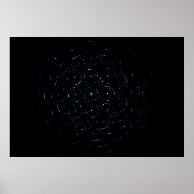 Affiche Light decorations in dark area (Devant)