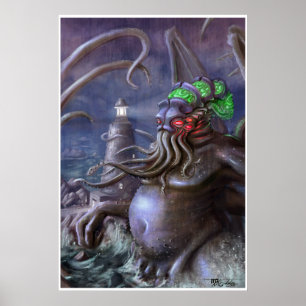 Affiche Light of Cthulhu: Cthulhu Rises from the Sea