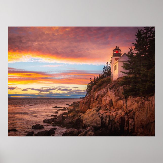 Affiche Lighthouses | Acadia National Park Maine (Devant)