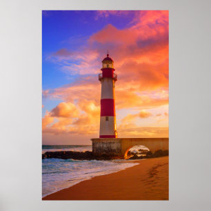 Affiche Lighthouses Itapuã Lighthouse Bahia Brazil
