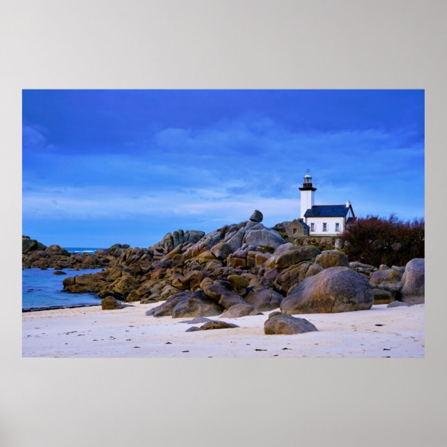 Affiche Lighthouses | Phare de Pontusval France Finistere (Devant)