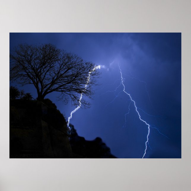 Affiche lighting - stormy night (Devant)