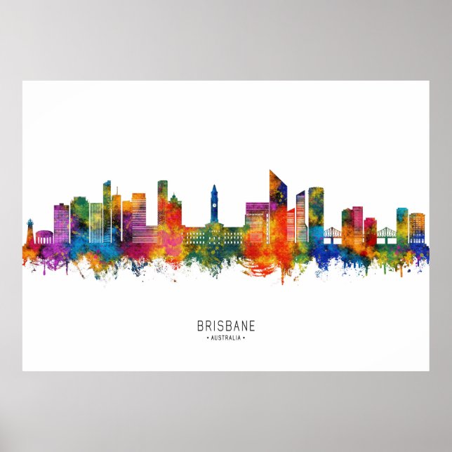 Affiche Ligne aérienne australienne de Brisbane (Devant)