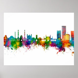Affiche Ligne aérienne de Kaboul Afghanistan