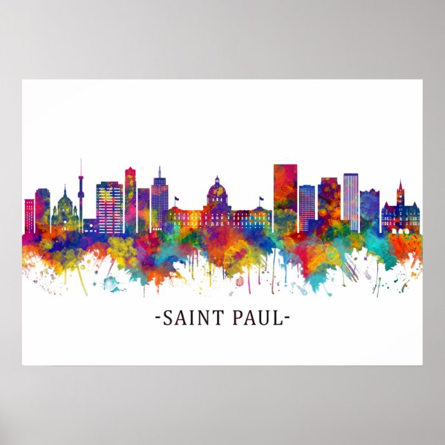 Affiche Ligne aérienne Saint Paul Minnesota (Devant)