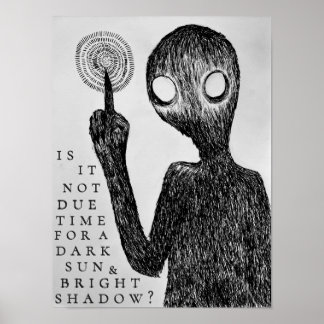 Affiche Ligne artistique gothique Conception originale Omb