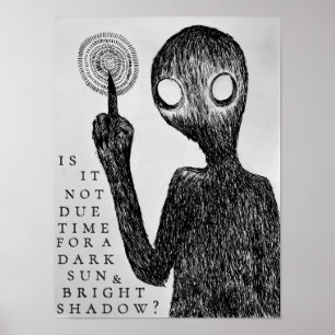 Affiche Ligne artistique gothique Conception originale Omb