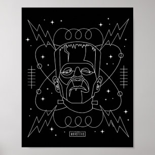 Affiche Ligne artistique rétro gothique