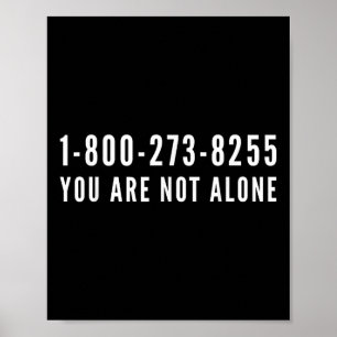 Affiche Ligne d'assistance pour la prévention du suicide 1