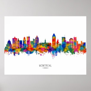 Affiche Ligne d'atterrissage de Montréal Canada