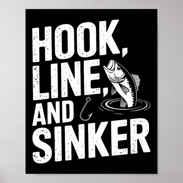 Affiche Ligne De Crochet Et Plaisir De Sinker Pour Les Ama (Devant)