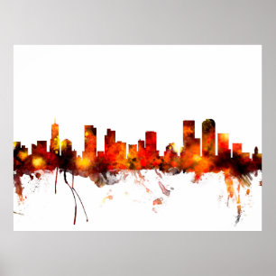 Affiche Ligne de Denver Colorado