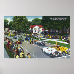 Affiche Ligne de départ à la course automatique de Grand