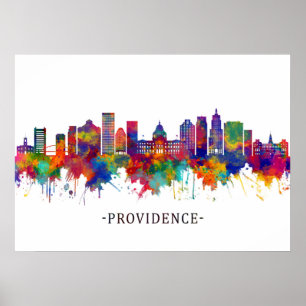 Affiche Ligne de Providence Rhode Island