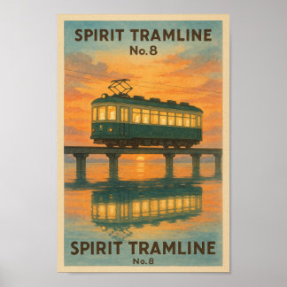 Affiche Ligne de tramway spirituel n° 8