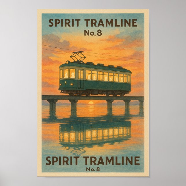 Affiche Ligne de tramway spirituel n° 8 (Devant)
