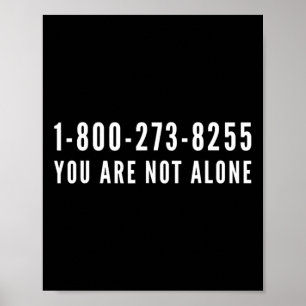Affiche Ligne de vie 1-800-273-8255 Prévention du suicide
