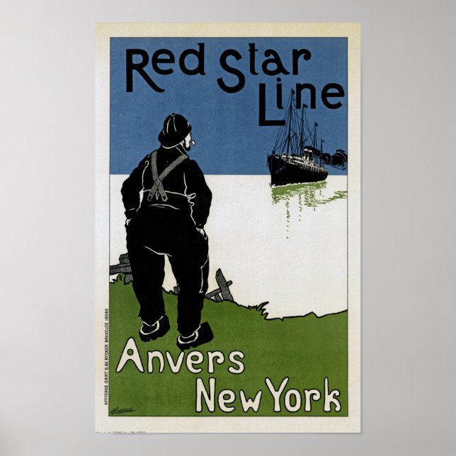 Affiche Ligne étoile rouge (Devant)
