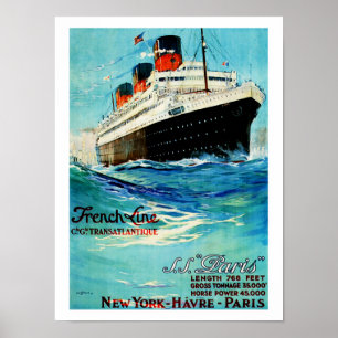 Affiche Ligne française ~ solides solubles Paris
