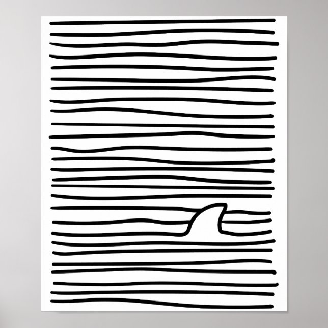 Affiche Ligne minimale Dessin simple unique cadeau fin req (Devant)