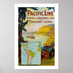 Affiche Ligne Pacifique Panama