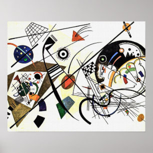 Affiche Ligne transversale - Kandinsky