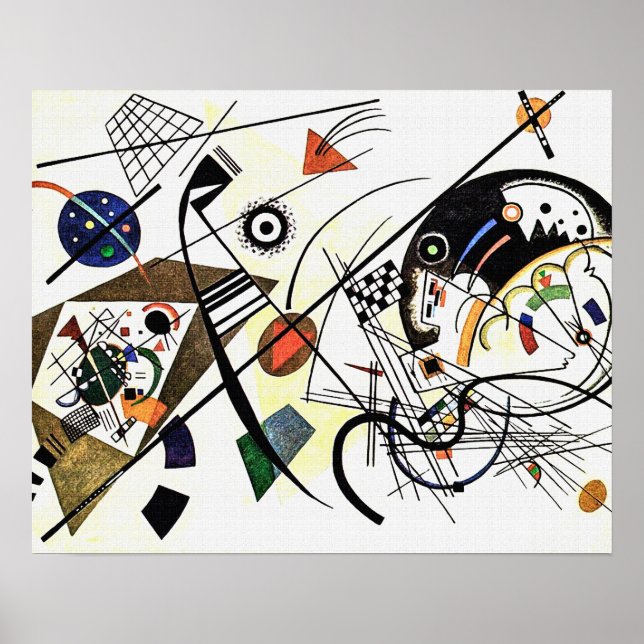 Affiche Ligne transversale - Kandinsky (Devant)
