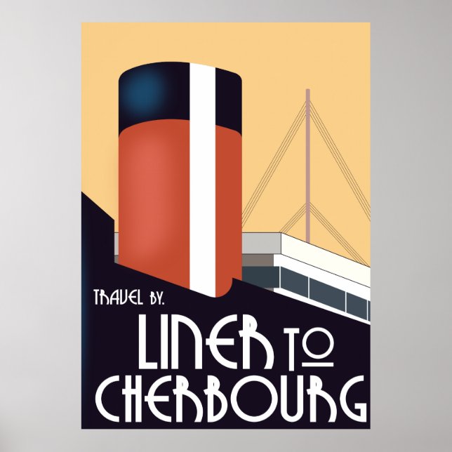 Affiche Ligne vers Cherbourg (Devant)