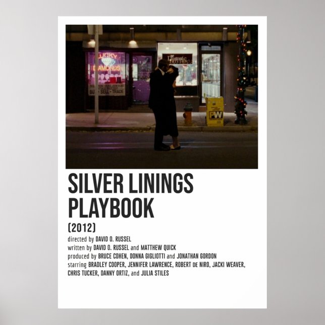 Affiche LIGNES D'ARGENT PLAYBOOK Baiser (Devant)