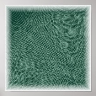 Affiche Lignes de contour topographiques - Art de carte d'