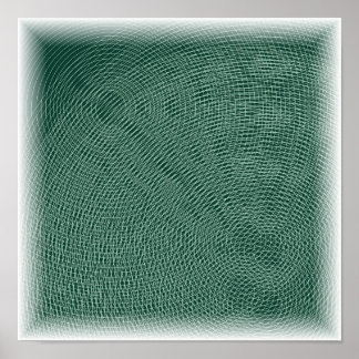 Affiche Lignes de contour topographiques - Art de carte d'