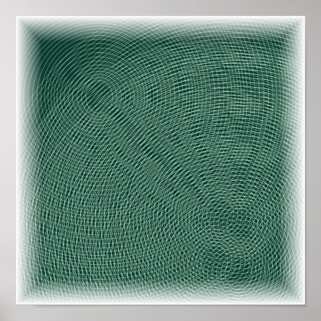Affiche Lignes de contour topographiques - Art de carte d' (Devant)