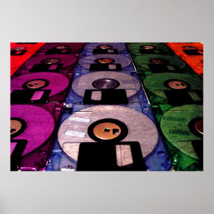 Affiche Lignes de floppies