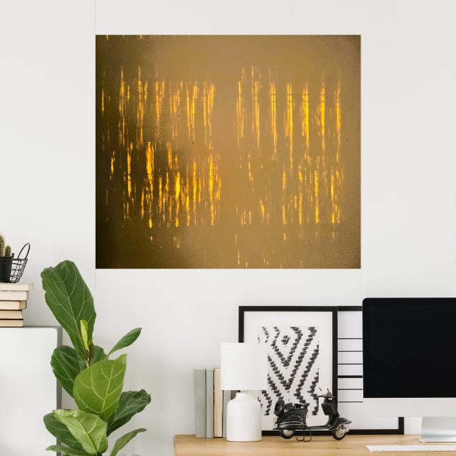 Affiche Lignes lumineuses, (Bureau à domicile)
