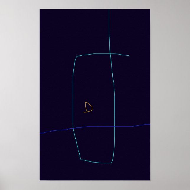 Affiche Lignes minimalistes (Devant)