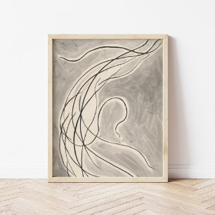 Affiche Lignes rythmiques Abraham Walkowitz