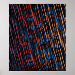 Affiche Lignes soyeuses abstraites
