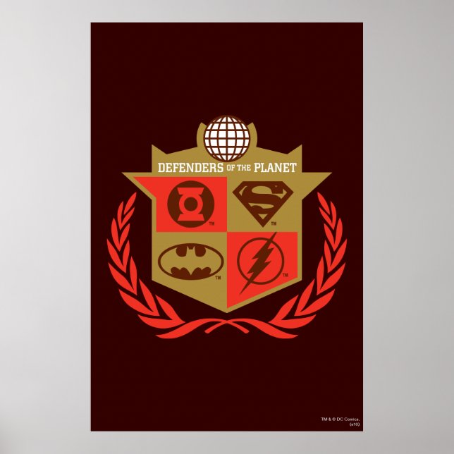 Affiche Ligue de Justice Défenseurs de la planète (Devant)