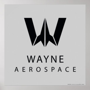 Affiche Ligue de Justice   Logo Wayne Aerospace