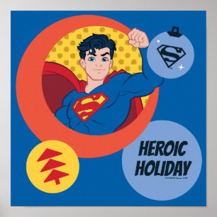 Affiche Ligue de Justice Superman Holiday Bauble