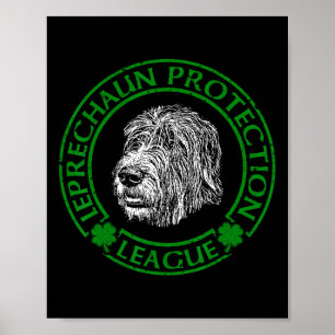 Affiche Ligue de protection Leprechaun Irish Wolfhound