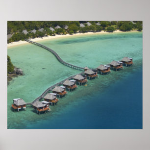 Affiche Likuliku Lagoon Resort, île de Malolo, Fidji