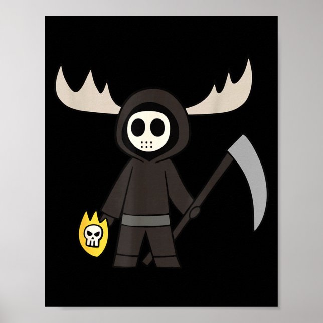 Affiche Lil Doom Moose - Funny Reaper Cartoon  (Devant)