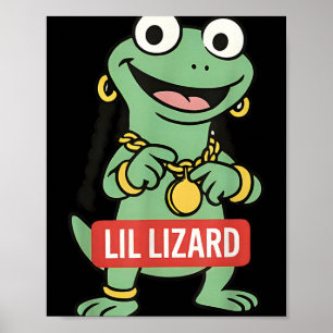 Affiche Lil Lizard Funny Lizard Trending Meme