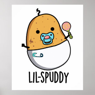 Affiche Lil-spuddy Blague de pomme de terre drôle 